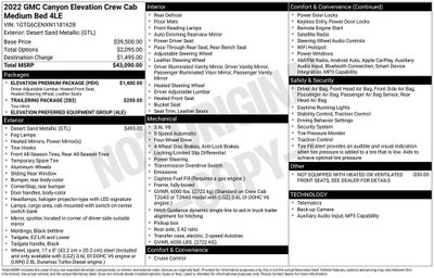 2022 GMC Canyon Elevation