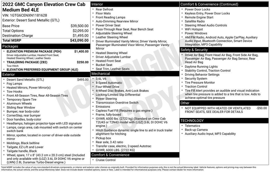 2022 GMC Canyon Elevation