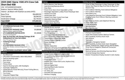 2025 GMC Sierra 1500 AT4