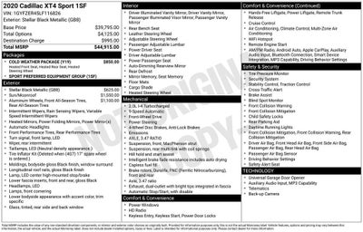 2020 Cadillac XT4 FWD Sport
