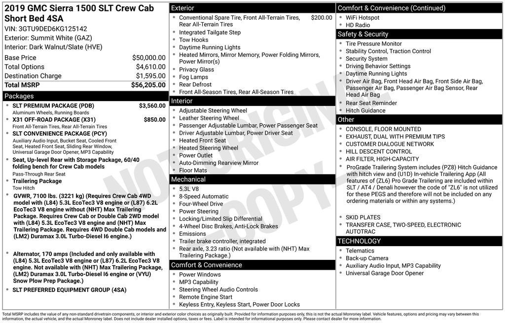 2019 GMC Sierra 1500 SLT