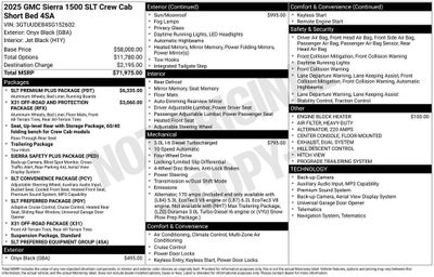 2025 GMC Sierra 1500 SLT