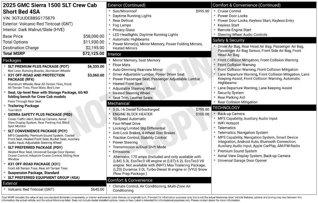 2025 GMC Sierra 1500 SLT