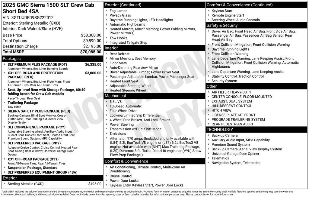 2025 GMC Sierra 1500 SLT
