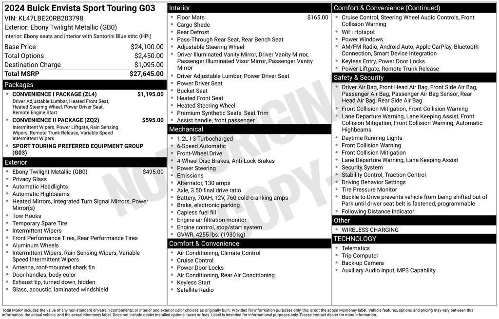 2024 Buick Envista Sport Touring