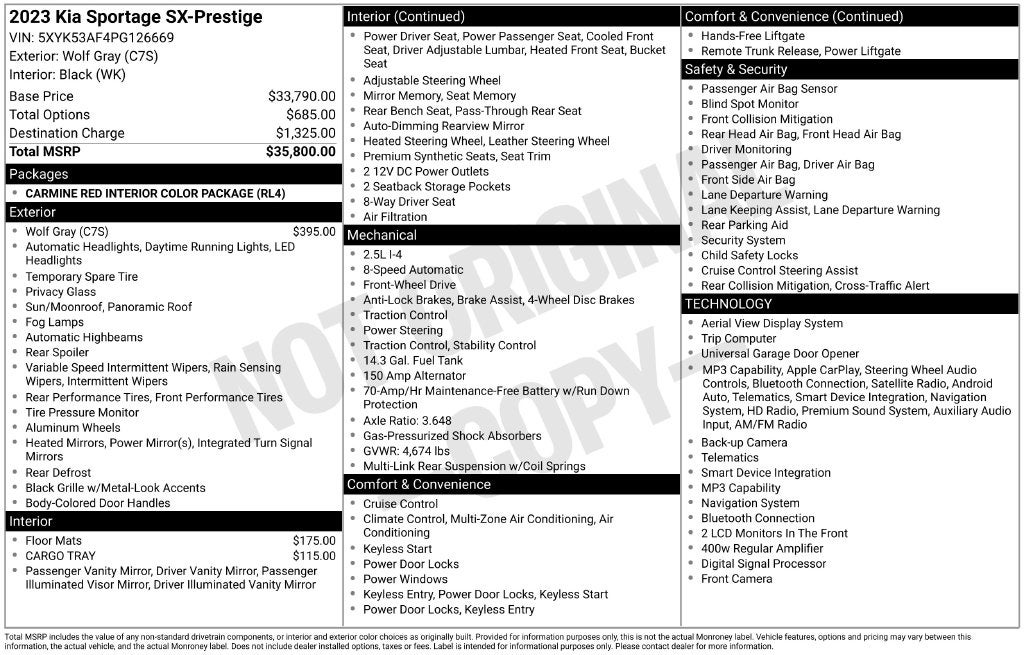 2023 Kia Sportage SX-Prestige