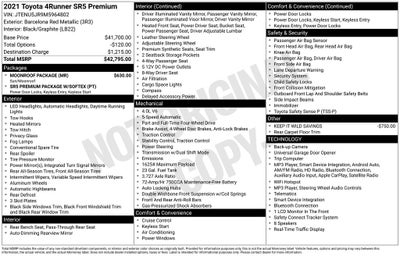 2021 Toyota 4Runner SR5 Premium