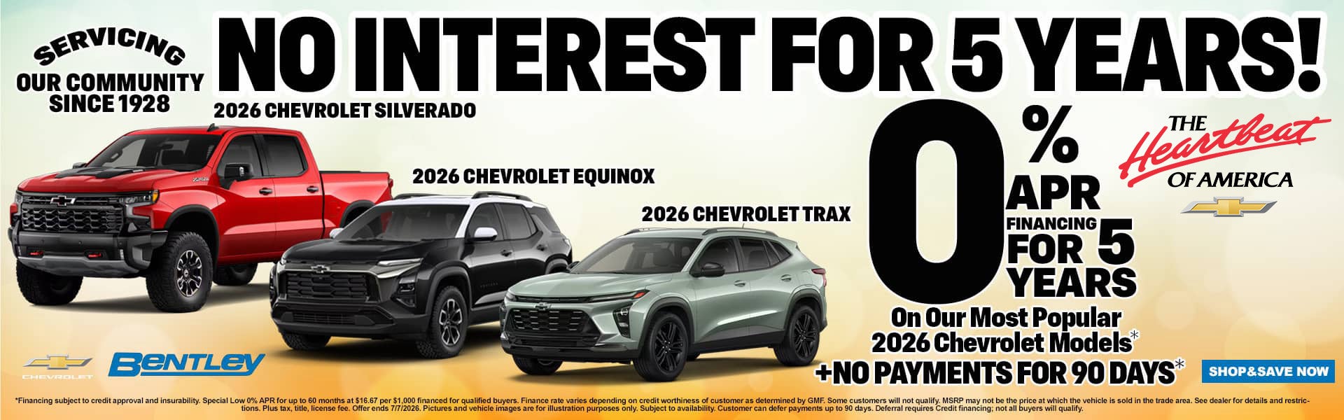 No Interest for 5 Years