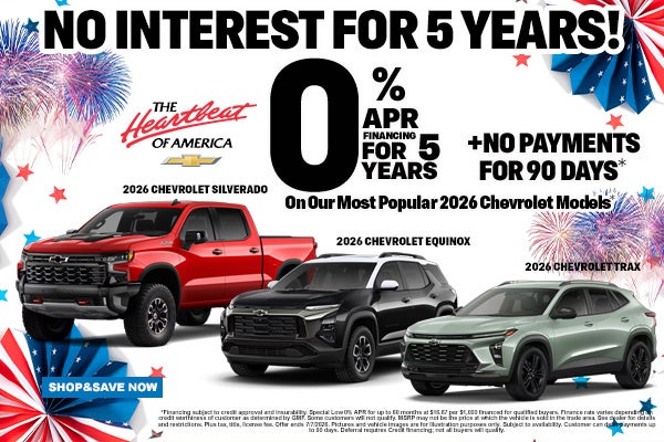 No Interest for 5 Years