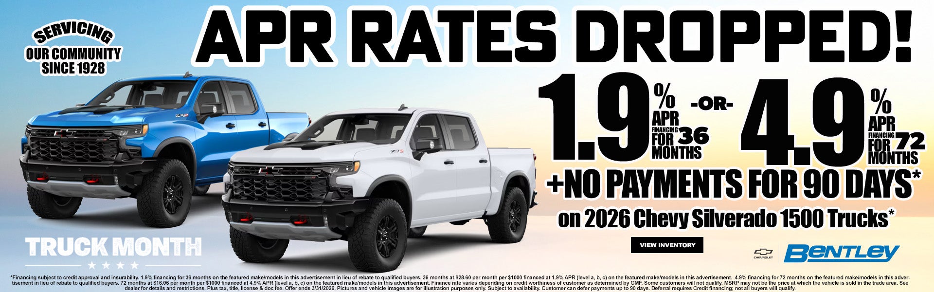 Silverado 1500 APR & MSRP